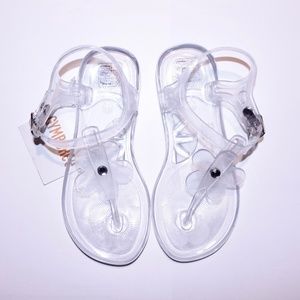 Clear Gymboree Flower Jelly/Plastic Sandals 11